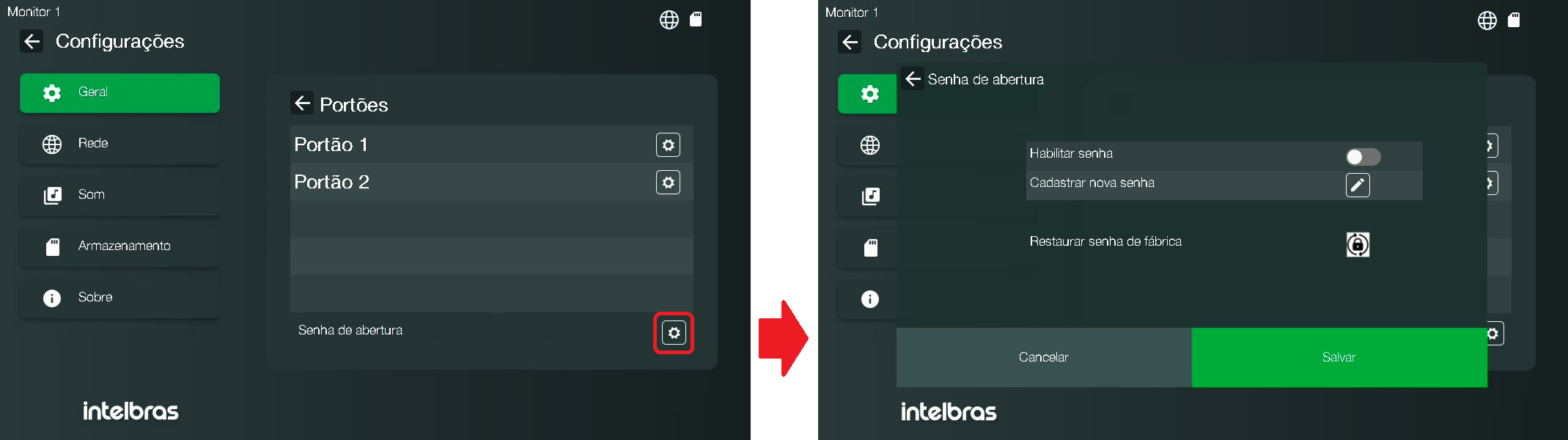 Tela config acesso 2